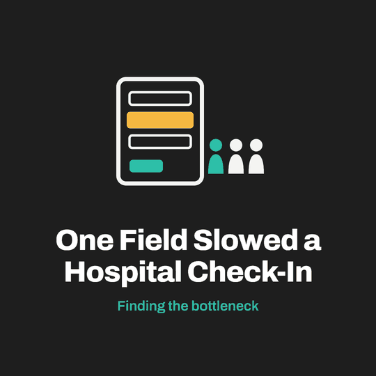 This One Field Slowed Down a Hospital Check-In Line