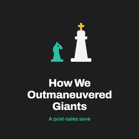 How We Outmaneuvered Giants (And Closed Deals Faster)